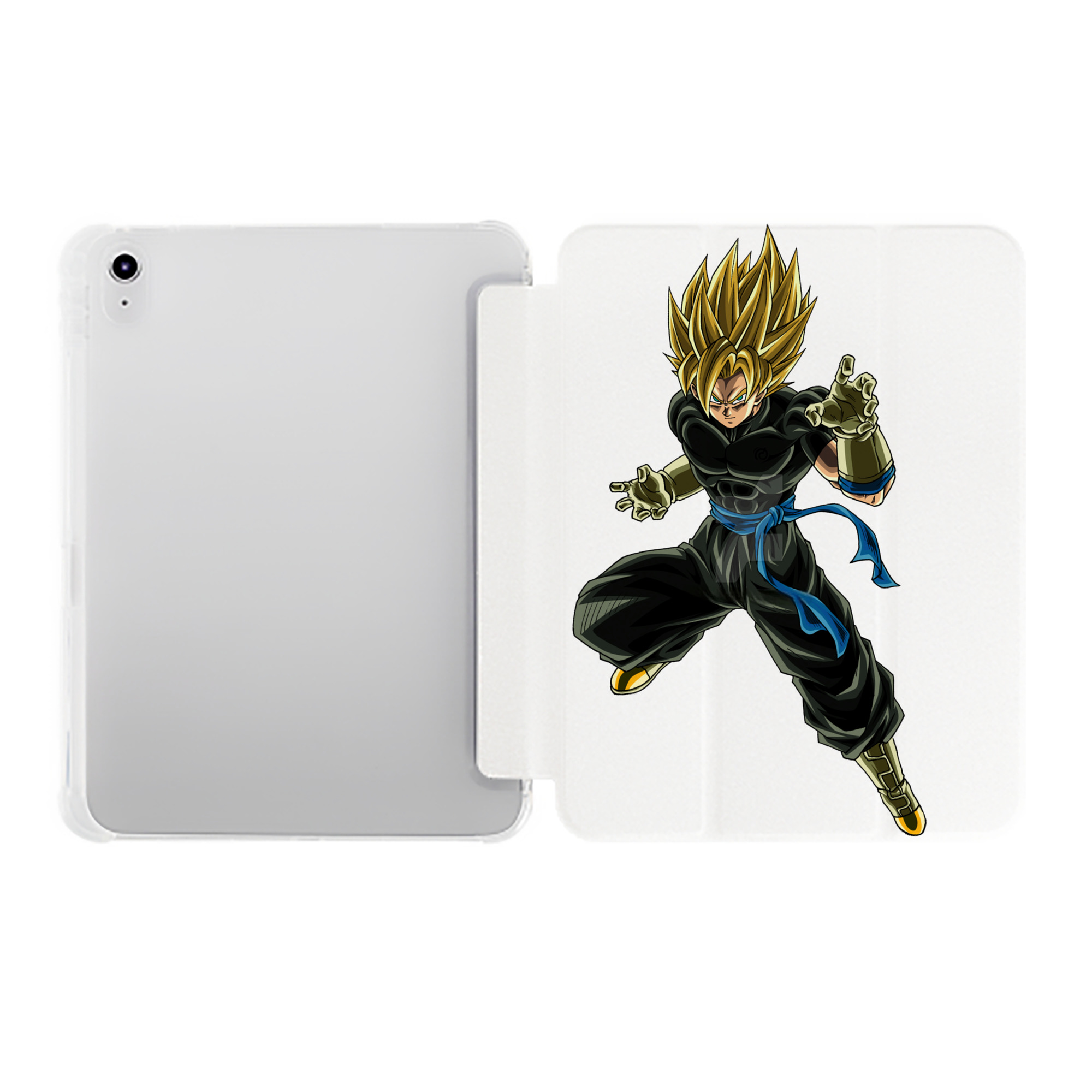 （画像用） ドラゴンボール ベジット DRAGON BALL Vegetto IPad ケース ペン収納付き 三つ折りスタンド PUレザー×シリコン 対応機種9.5/10.5/10.9インチ